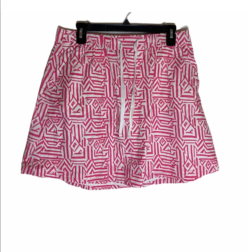 J.Crew Pink Geo Skirt